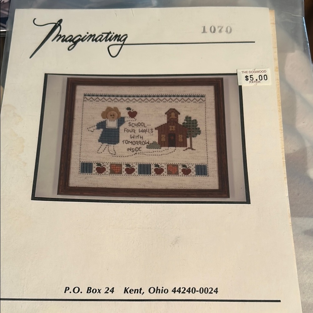 Imaginating  School house #1070 Cross Stitch Kit